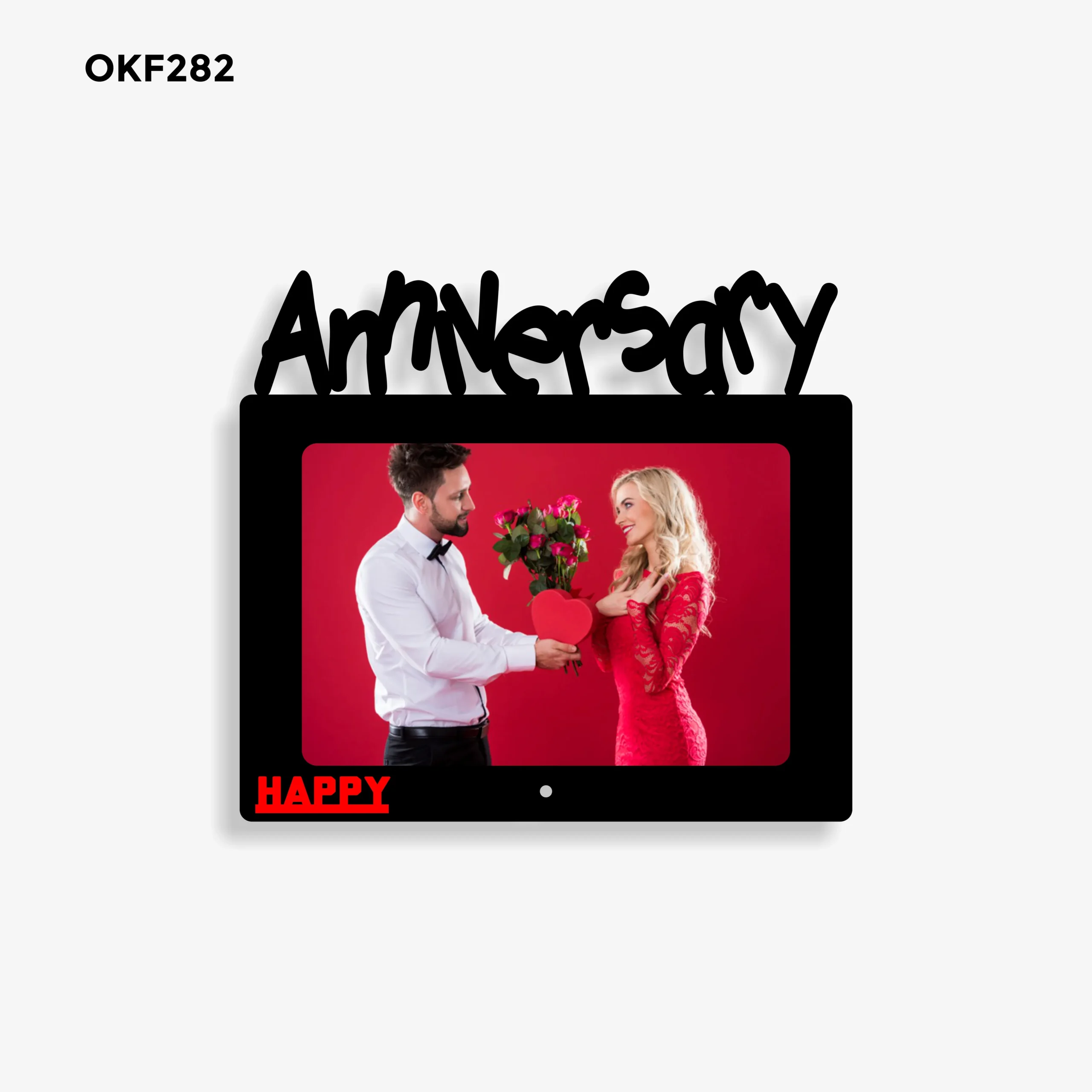 Blank Anniversary Photo Frame 8x7in