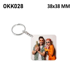 Blank Rounded Rectangle Photo Keychain 38x38mm