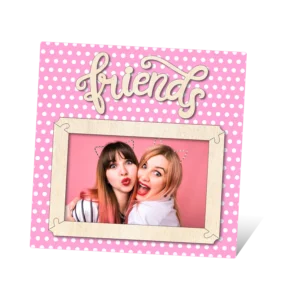 Blank Friends Polka Dot Photo Frame 8 Inch