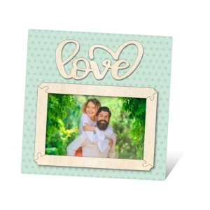 Blank Love Polka Dot Photo Frame 8 Inch