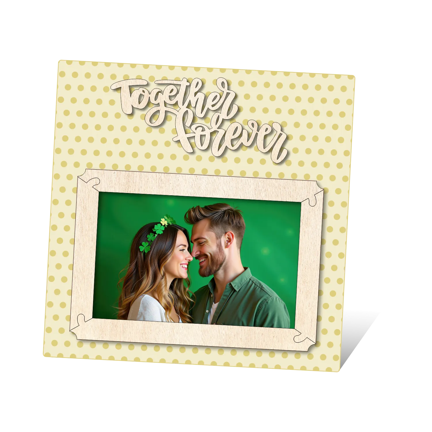 Blank Together Forever Polka Dot Photo Frame 8 Inch