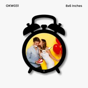 Blank Sublimation Wall Clock 8x6 Inch (OKW031)