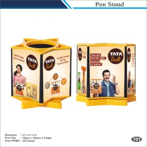 Customizable Square Shape 4-Side Display Pen Stand MOQ 100 Pcs