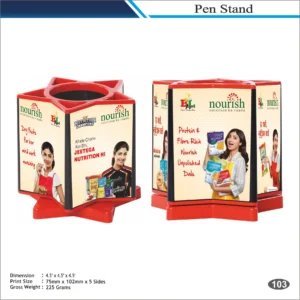 Customizable Multi Face Promotional Pen Stand MOQ 100 Pcs