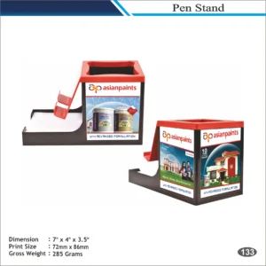 Customizable Cube Desk Organizer with Mobile Holder MOQ 100 Pcs (White & Orange)