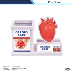 Customizable White Cardio Care Heart Shape Desk Organizer MOQ 100 Pcs
