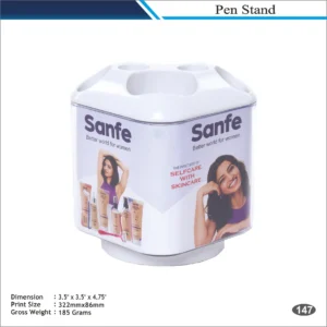 Customizable White Sanfe Square Desk Organizer MOQ 100 Pcs