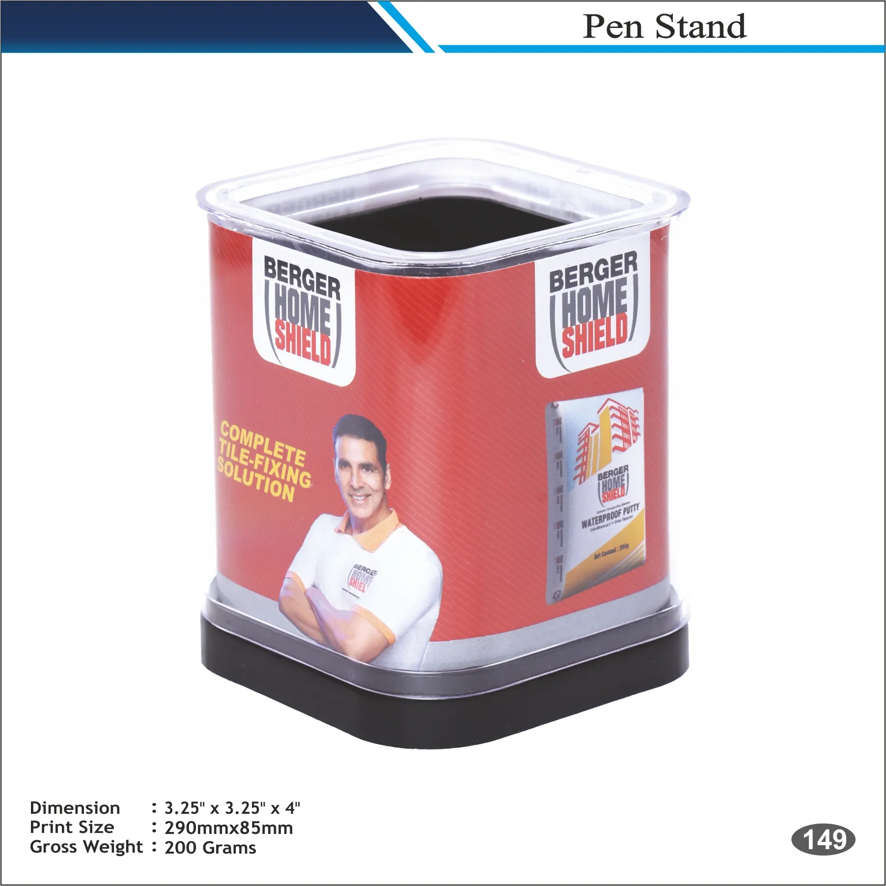 Customizable White Berger Home Shield Square Desk Organizer MOQ 100 Pcs