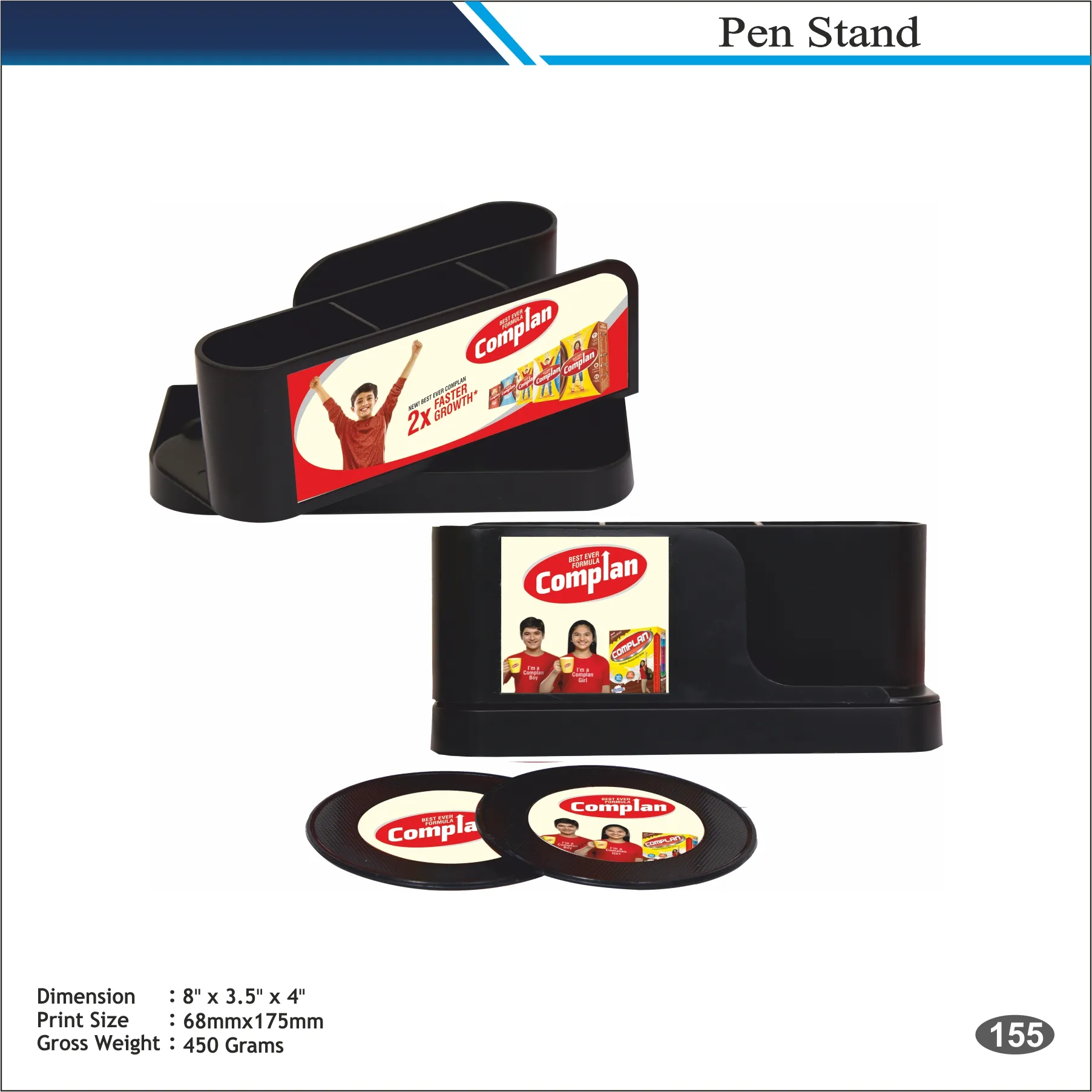 Customizable Black Center Fresh Multi Utility Desk Organizer MOQ 100 Pcs