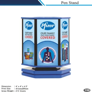 Customizable Cube Shape Multi Panel Pen Stand MOQ 100 Pcs