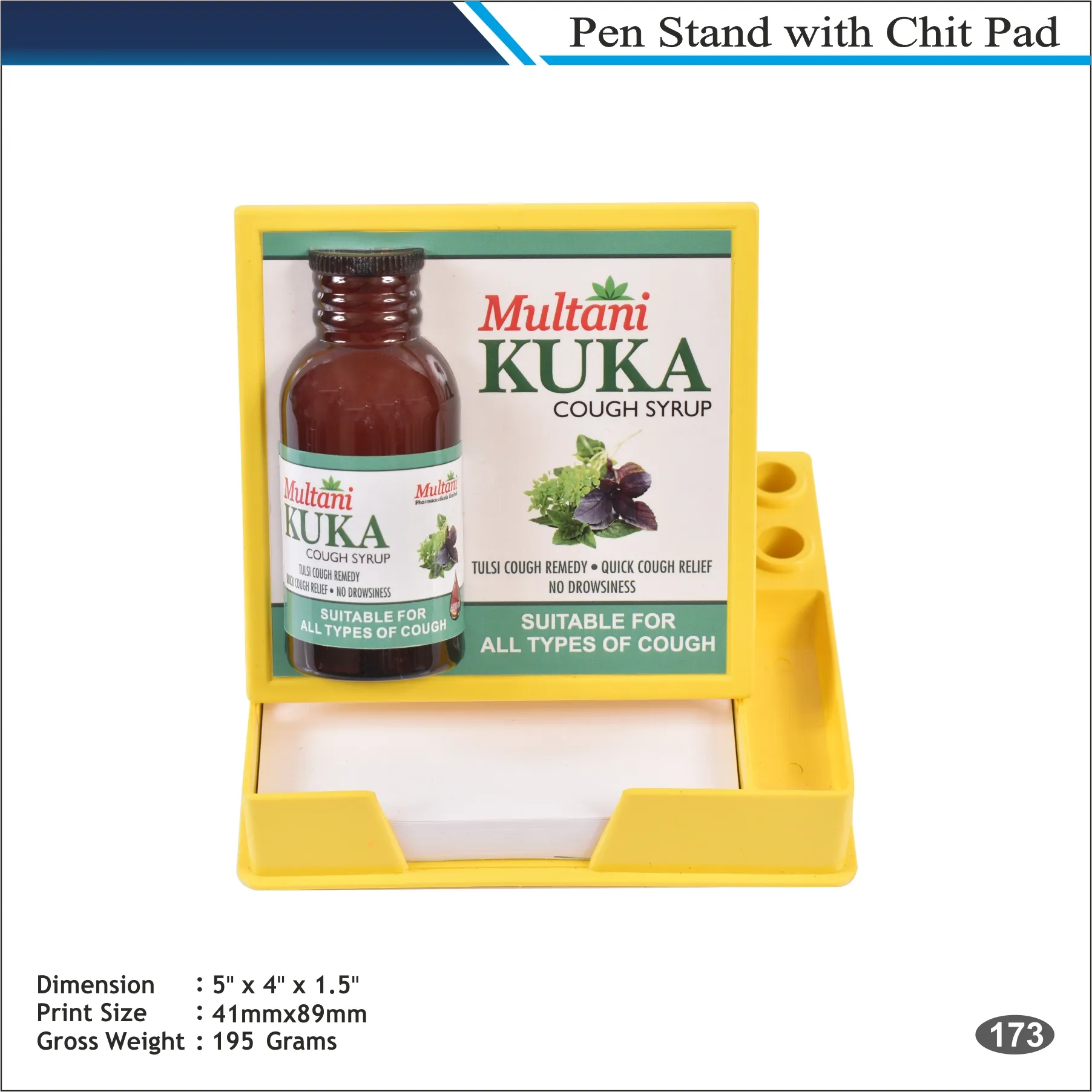 Customizable Yellow Multani Kuka Desk Organizer with Pen Holder MOQ 100 Pcs