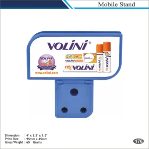 Customizable Blue Volini Mobile Stand Display MOQ 100 Pcs