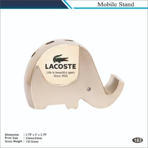 Customizable Beige Lacoste Elephant Shape Desk Organizer MOQ 100 Pcs