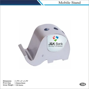 Customizable Grey J&K Bank Elephant Shape Desk Organizer MOQ 100 Pcs