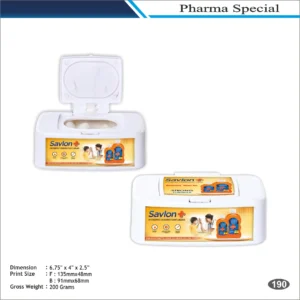 White Savlon Wet Wipes Box MOQ 100 Pcs