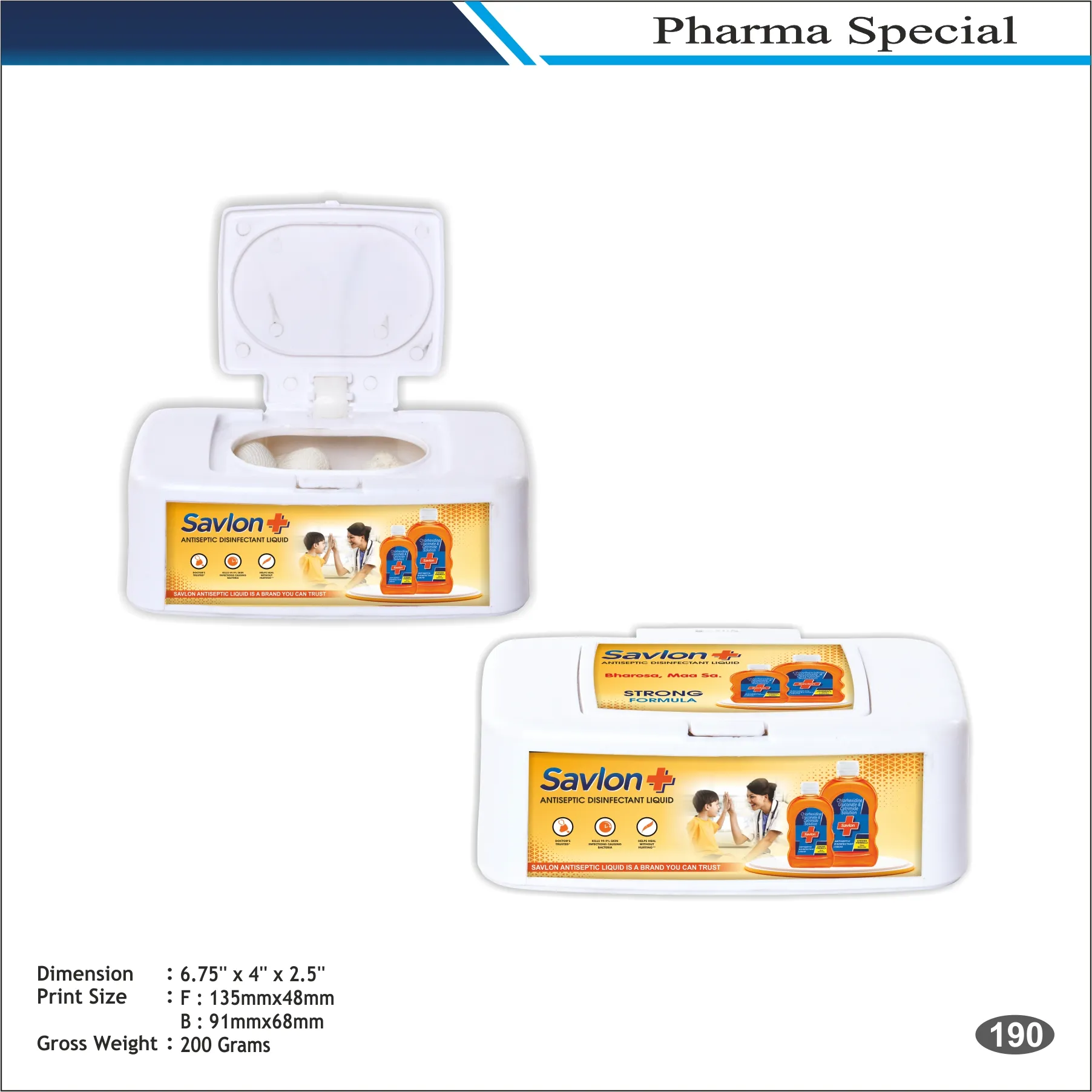 White Savlon Wet Wipes Box MOQ 100 Pcs