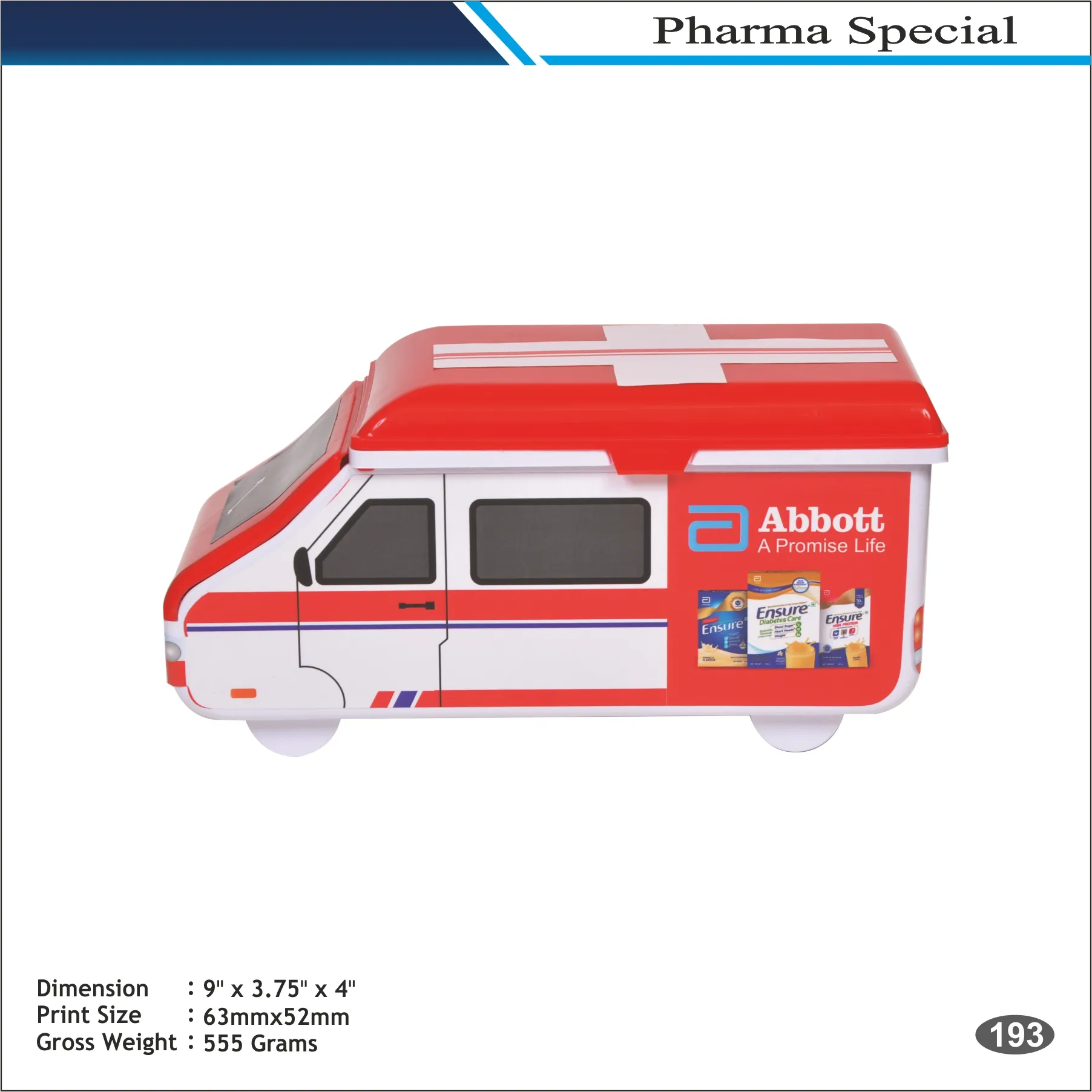 Red Ambulance Shape Storage Box MOQ 100 Pcs