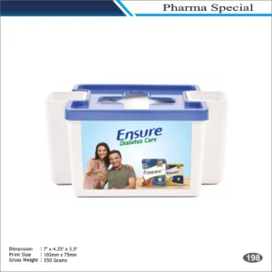White & Blue Ensure Storage Box MOQ 100 Pcs