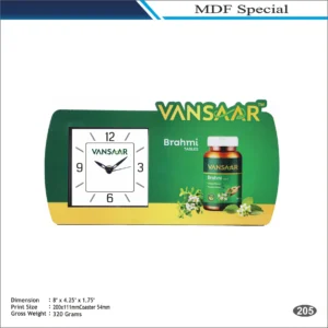 Green Vansaar Table Top MDF Clock MOQ 100 Pcs