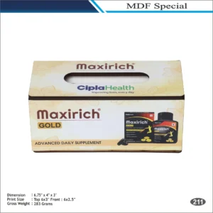 Customizable Rectangle Shape Maxirich Gold MDF Desk Organizer Clock MOQ 100 Pcs