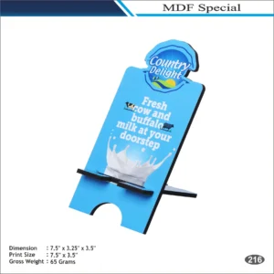 Standee Shape Promotional MDF Display Stand MOQ 100 Pcs