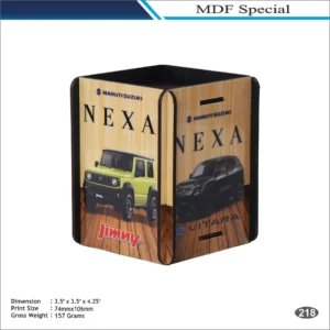 Square Shape Nexa MDF Pen Holder Box MOQ 100 Pcs