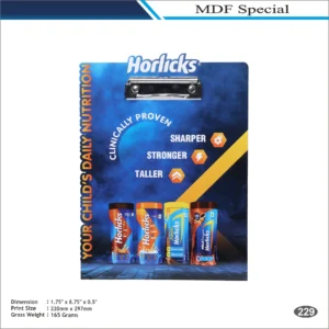 Horlicks Rectangular MDF Keychain Holder MOQ 100 Pcs