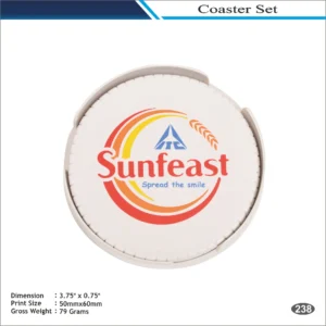 Round Coaster Set MOQ 100 Pcs