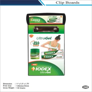 Green Rectangular Clip Board MOQ 100 Pcs