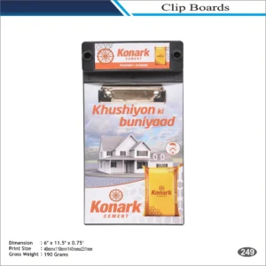 Wooden Finish Rectangular Clip Board MOQ 100 Pcs