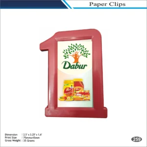 Dabur Red “1 Shape” Paper Clip MOQ 100 Pcs