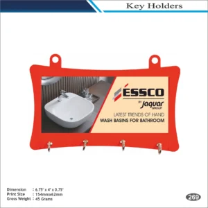 Essco Red Plastic Key Holder MOQ 100 Pcs