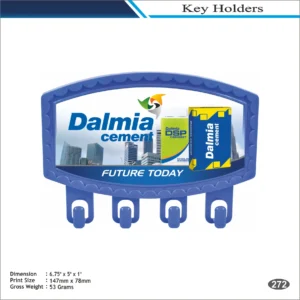 Dalmia Cement Blue Plastic Key Holder MOQ 100 Pcs