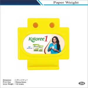 Yellow Plus Shape Kaloree Theme Paper Weight