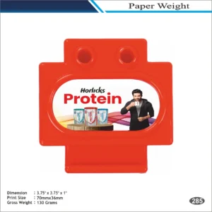 Orange Plus Shape Horlicks Protein Theme Paper Weight