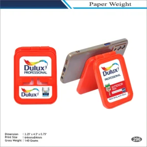 Red Rectangle Mobile Stand Shape Dulux Paper Weight